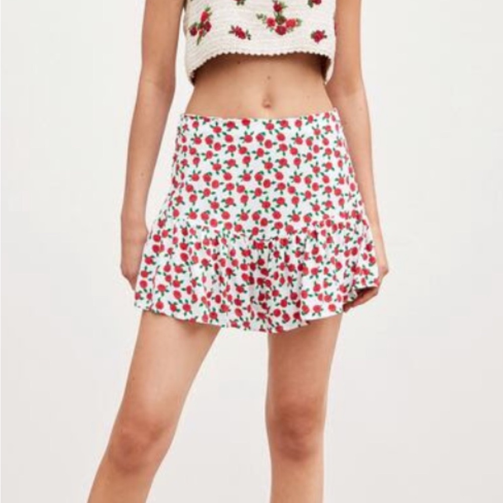 Zara Rose Printed Skort